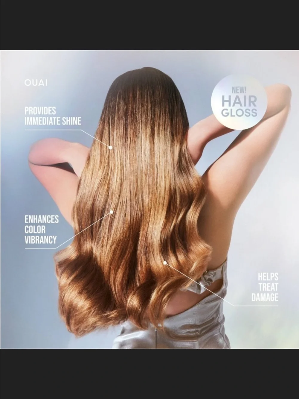 New OUAI Hair Gloss Damage Repair Shine Smooth Heat Protect All Hair Types 6oz